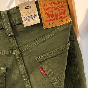 Levi's Slim Fit 511 Green Jeans for Men 32x32